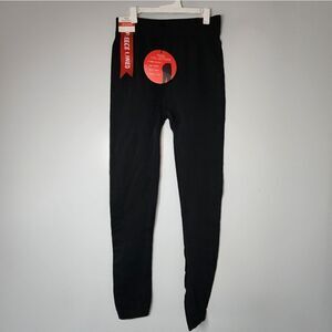 Women's MAZE Collection Fleece Lined Leggings High Waisted Soft Warm Black NEW